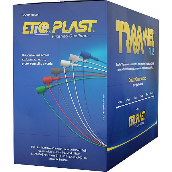 Trava ANEL Plástico PLUS 125MM Neutro - Caixa com 5000 Unidades