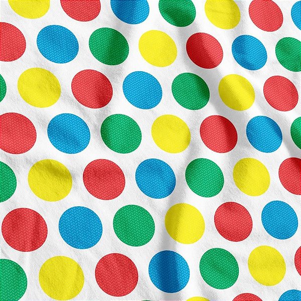 TNT Estampado Bolas Coloridas 1,40M 40G - Rolo de 25M
