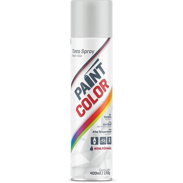 Spray Paintcolor 400ML Branco Fosco - ALTA Cobertura e Secagem Rápida