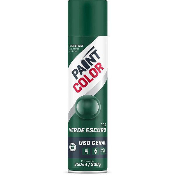Tinta SPRAY Paintcolor 350ML Verde Escuro