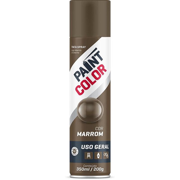 Tinta SPRAY Paintcolor 350ML Marrom 200G