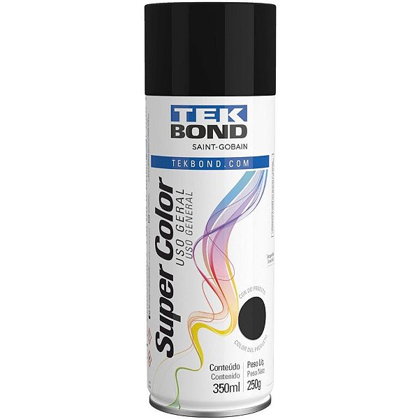 Tinta SPRAY Fosco Preto 350ML/250G