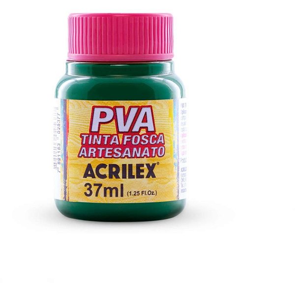 Tinta PVA 37ML Verde Bandeira - Caixa com 12 Unidades