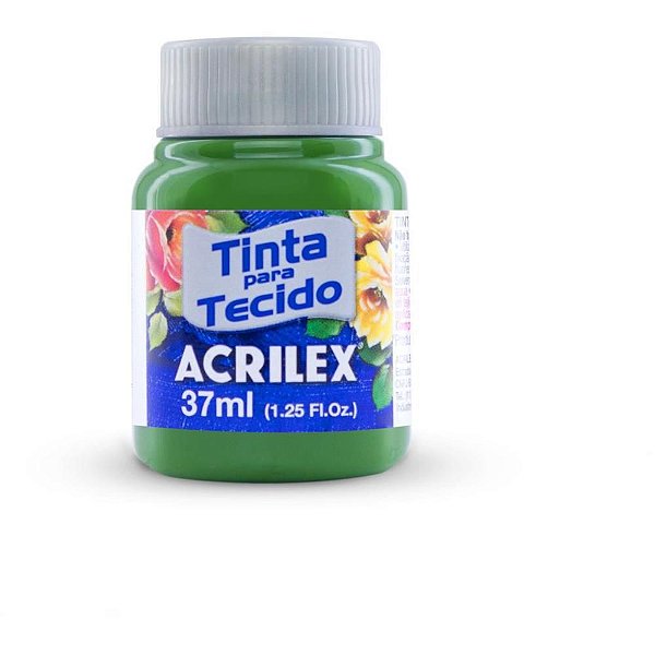 Tinta para Tecido Fosca Acrilex 37ML Verde Grama