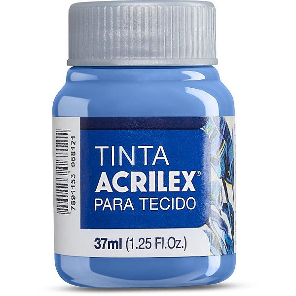Tinta para Tecido Fosca 37ML Azul Caribe