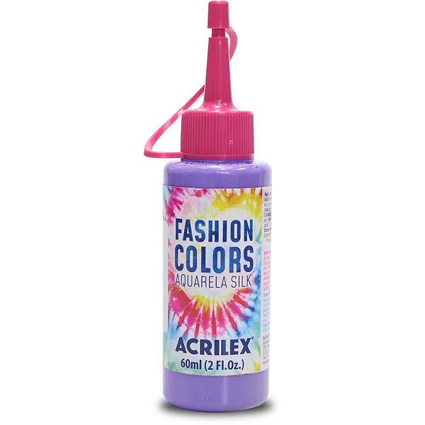 Tinta para Tecido Aquarela SILK 60ML Lilás CX com 06