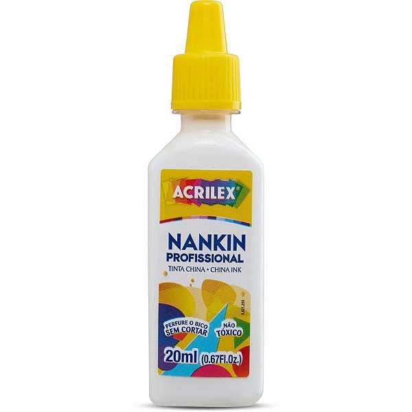 Tinta Nankin Acrilex Branco 20ML