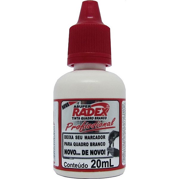 Tinta Marcador Quadro Branco Reabastecedor 20ML Vermelho Caixa com 12