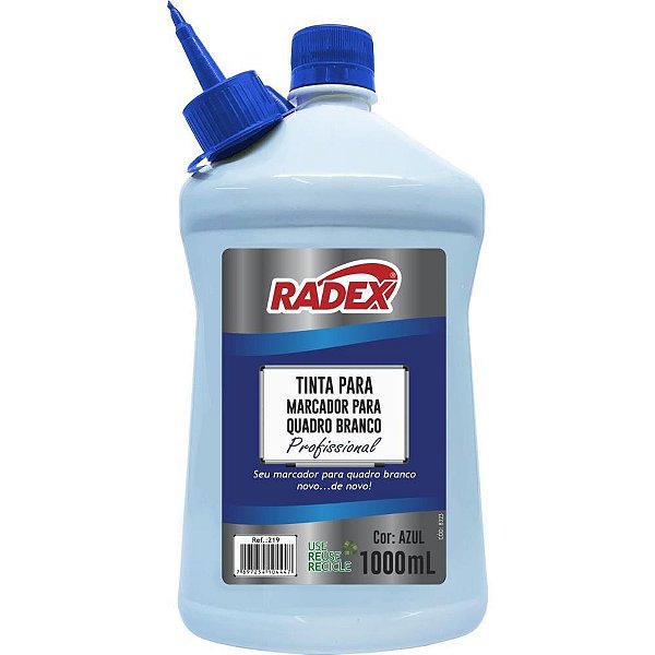Tinta para Marcador de Quadro Branco Reabastecedor 1000ML Azul