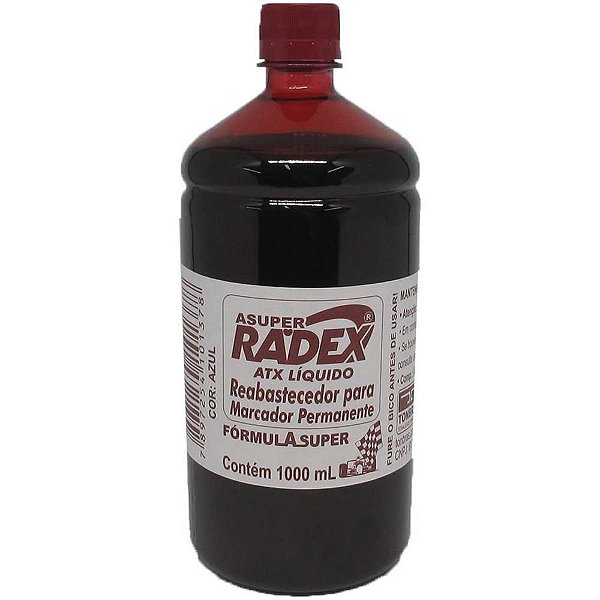 Tinta para Marcador Permanente Reabastecedor 1000ML Vermelho
