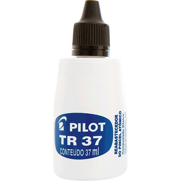 Tinta Marcador Permanente Reabastecedor 37ML Preto Caixa com 12