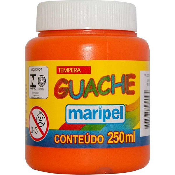 Tinta Guache 250ML Laranja CX com 06: Cores Vivas e Criatividade sem Limites