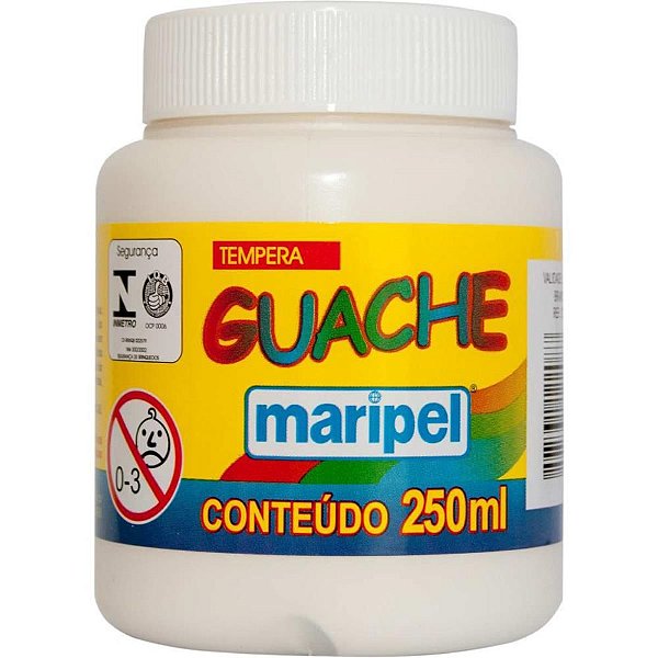 Tinta Guache 250ML Branco (67897731141165) CX com 06