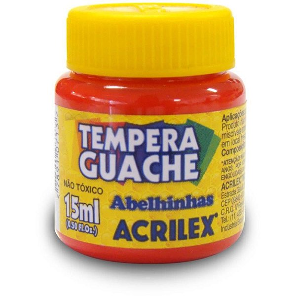 Tinta Guache Vermelho Fogo 15ML