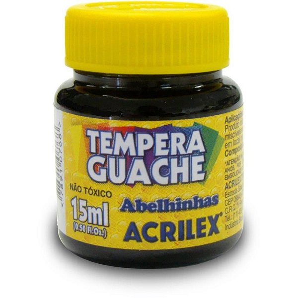 Tinta Guache 015ML Preto