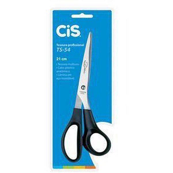 Tesoura CIS TS-54 Office 21CM Preto