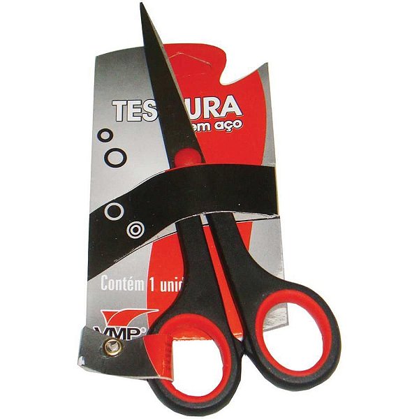 Tesoura de AÇO 16,5CM USO Geral Caixa com 6