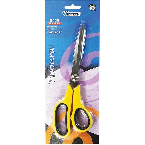 Tesoura de Costura Profissional com Parafuso 9" AÇO INOX