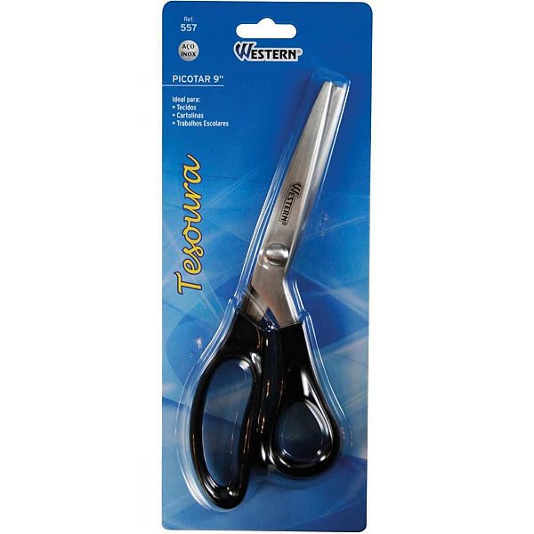 Tesoura Artesanal Picotar AÇO INOX 9 POL