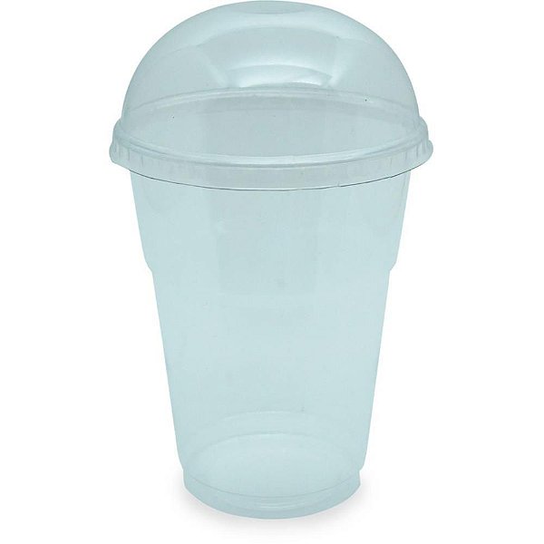 Tampa Descartável para Copo Bolha TR150/200/300ML - Pacote com 50 Unidades