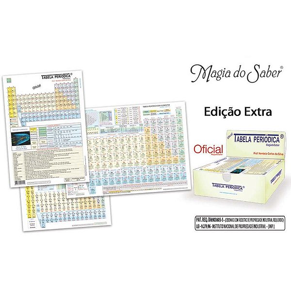 Tabela Periódica - KIT com 3 Modelos