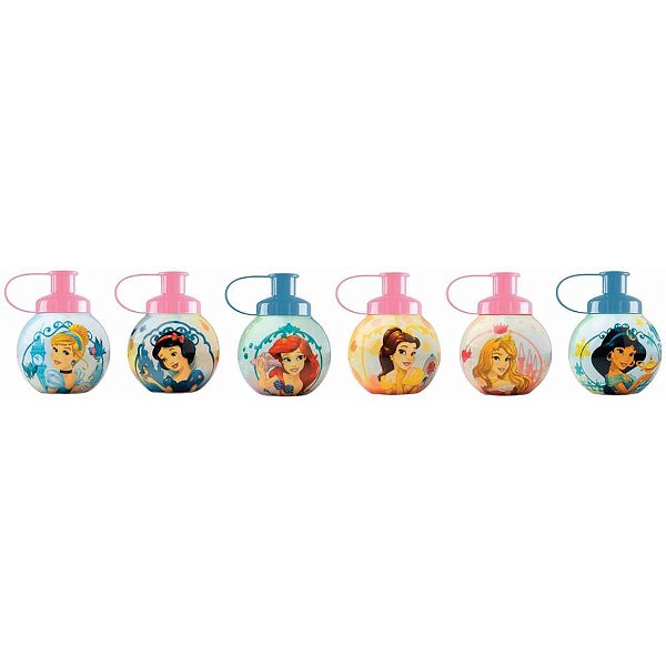Squeeze Princesas Bola 250ML - Pacote com 6 Unidades