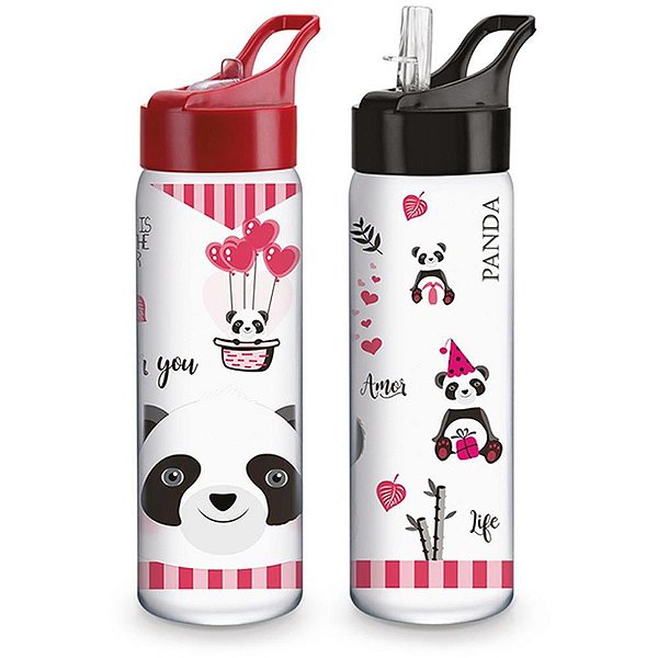 Squeeze Panda Fliptop 700ML Sortidos