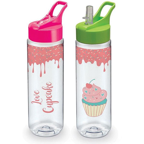 Squeeze Cupcake Fliptop 700ML Sortido