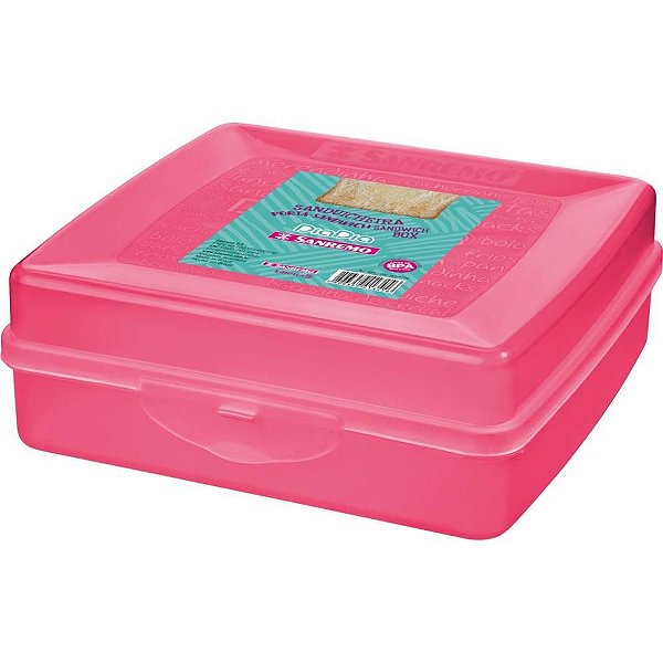 Sanduicheira Plástica Rosa