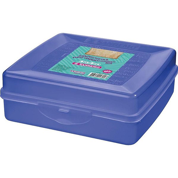 Sanduicheira Plástica Azul