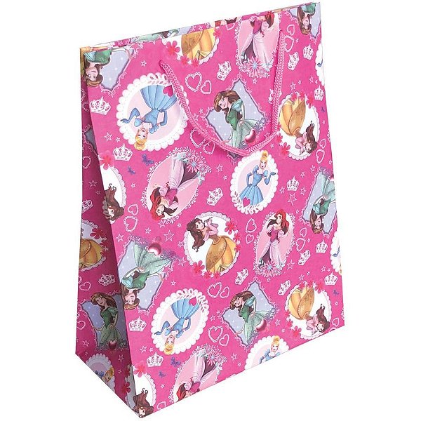 Sacola para Presente Decorada Infantil MD 27X21X10 - Pacote com 10 Unidades