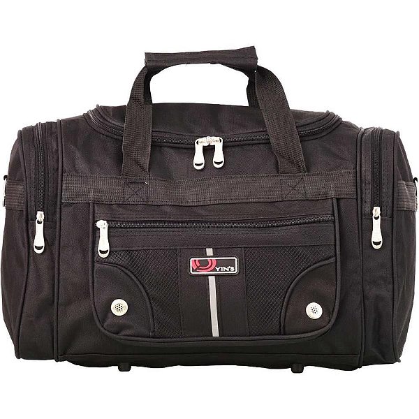 Sacola de Viagem Poliéster com 4 Bolsos – 40CM, Cores Sortidas