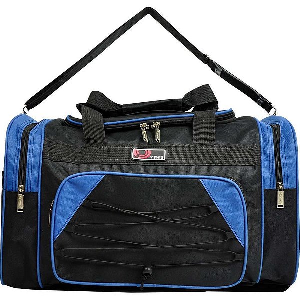 Sacola de Viagem em Poliéster com 2 Bolsos - 66CM - Cores Sortidas