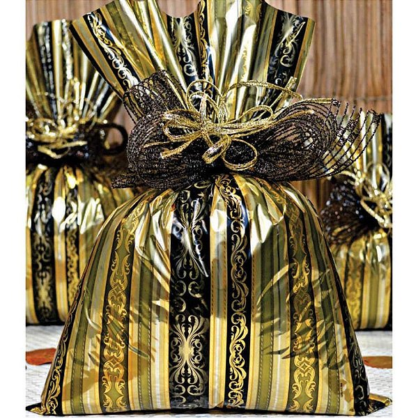 Saco Metalizado 60X90CM Masculino Sortidos Pacote com 50