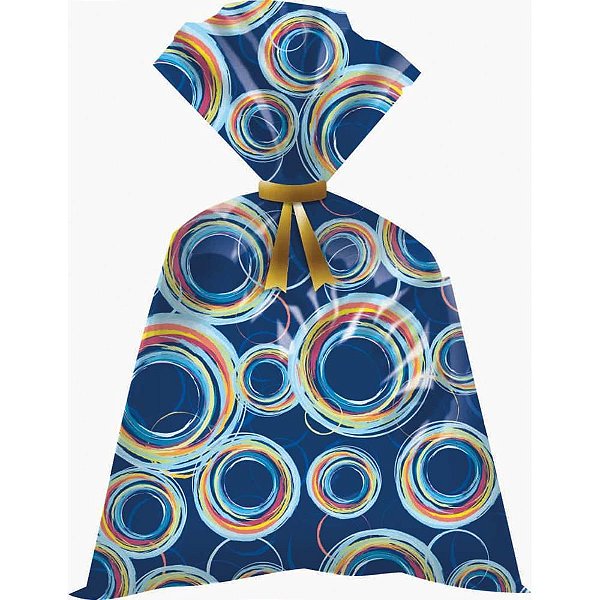 Saco Metalizado 45X60CM Masculino Sortidos PCT com 50