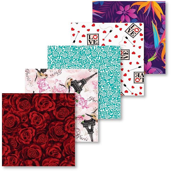 Saco Metalizado para Presente Feminino Sortido 35X55CM - Pacote com 50