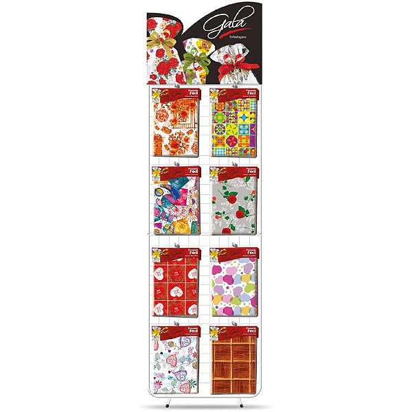 Saco Metalizado 30X45CM Saco+laço Sortido Blister com 1 Unidade Pacote com 40