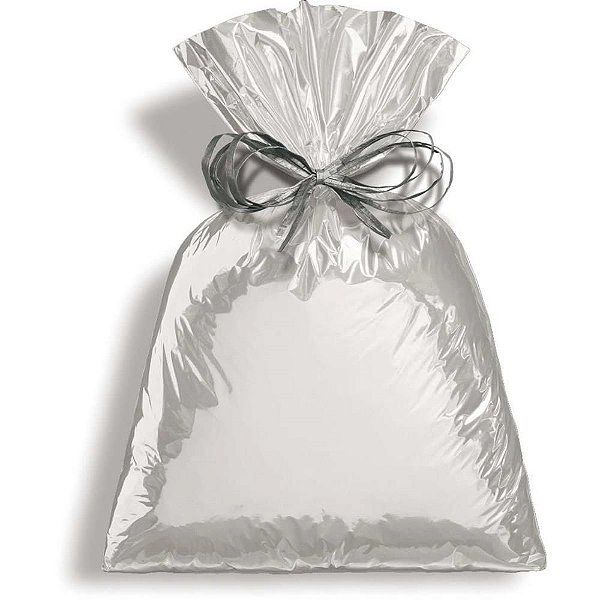 Saco Metalizado 20X30CM Prata - Pacote com 50 Unidades