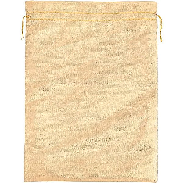 Saco de Lame Dourado 18X25CM PCT com 10