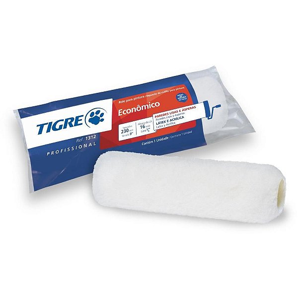 Rolo de Pintura LÃ Sintética 23CM