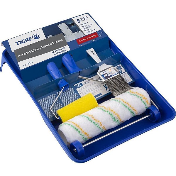 Rolo de Pintura KIT ANTI Respingo 5 Peças Multiuso