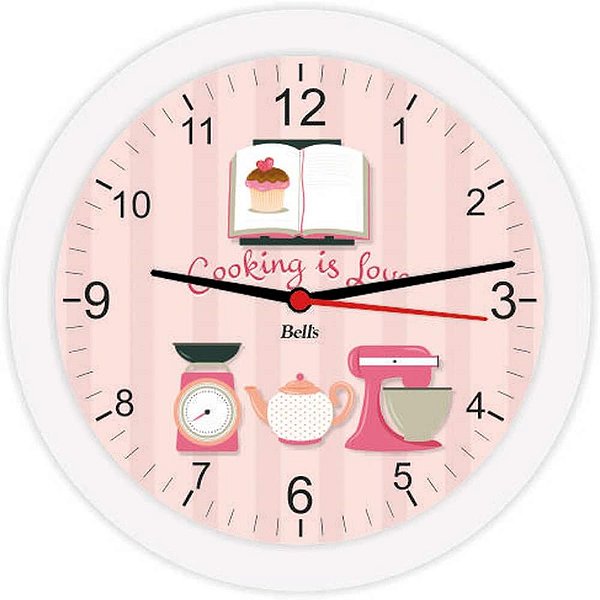 Relógio de Parede Redondo Cooking IS Love 21,7CM