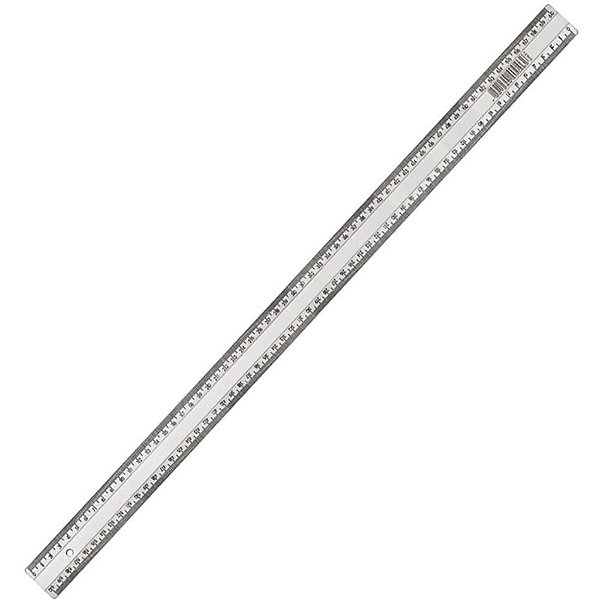 Régua Plástica Super Cristal 60CM Pacote com 10