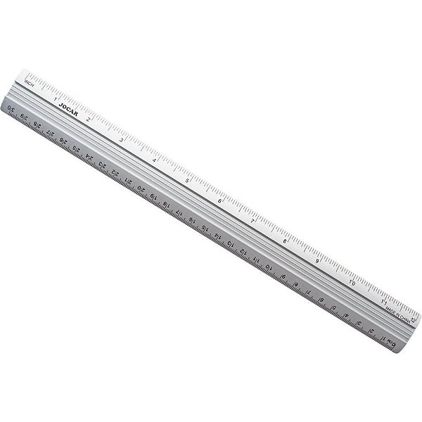 Régua de Alumínio Jocar Office 30CM