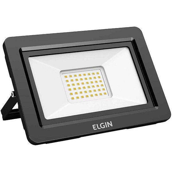 Refletor de LED Projetor 50W 6500K Preto SLIM