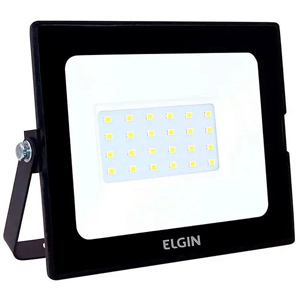 Refletor de LED Power IP65 30W Bivolt 6500K SLIM Preto