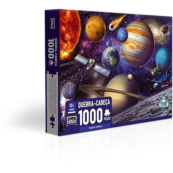 QUEBRA-CABEÇA Cartonado Viagem Cosmica 1000 Peças