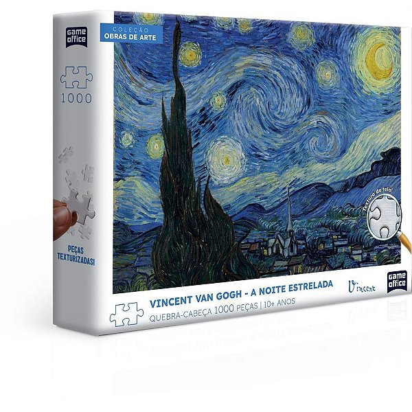 QUEBRA-CABEÇA Cartonado VAN GOGH Noite Estrelada 1000 Peças