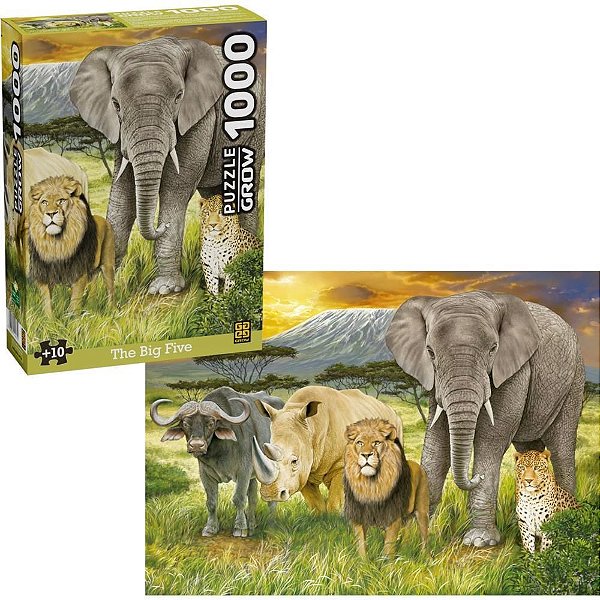 QUEBRA-CABEÇA Cartonado THE BIG Five 1000 Peças