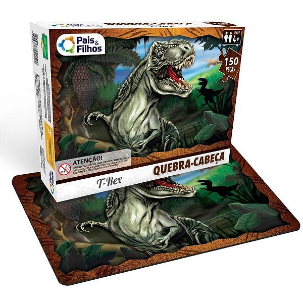 QUEBRA-CABEÇA Cartonado T-REX Premium 150 Peças